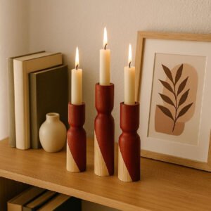 Wooden Candle Stand